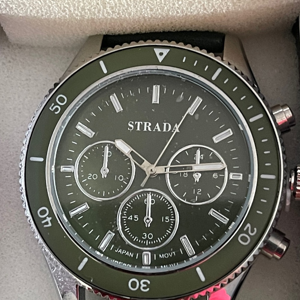 STRADA water resistant watch (army green)